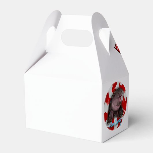 Moo Deng Hippo Geschenkschachtel (Rückseite)