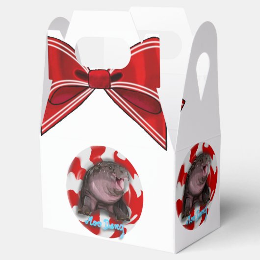 Moo Deng Hippo Geschenkschachtel (Geöffnet)