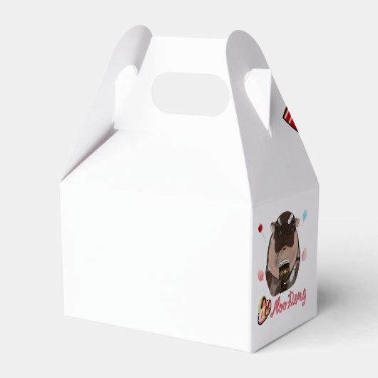 Moo Deng Hippo Geschenkschachtel (Rückseite)