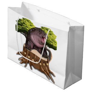 Moo Deng Hippo Große Geschenktüte