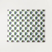 Moo Deng Hippopotamus Tierdesign Wandteppich (Vorderseite (Horizontal))