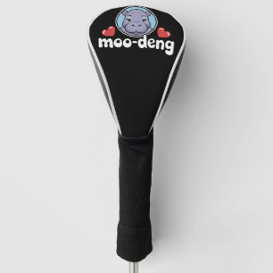 Moo Deng Hüpfer-Schwein im Thai-Bild Baby Nilpferd Golf Headcover