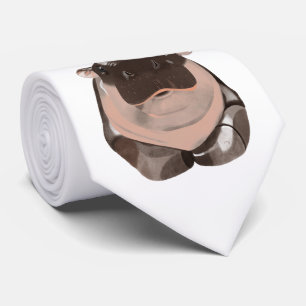 Moo Deng Nilpferd Krawatte