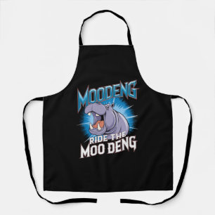 MOO DENG Nilpferd Reiten Sie die MOO DENG Schürze