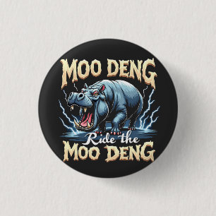 Moo Deng reiten Moo Deng Funny Hippo Button