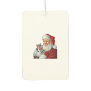 Moo Deng Santa Rette mit seinem neuen Super Hippo Autolufterfrischer