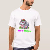 Moo Deng (Thai Hippo) T-Shirt (Vorderseite)