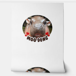 MOO DENG THE BERÜHMTEN BABY PIGMY HIPPO MOODENG - TAPETE