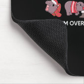 Moo Deng Weihnachtsfeste Ich bin überstimuliert Ba Mousepad (Ecke)