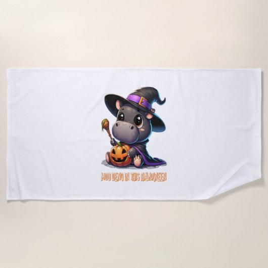 MOO DENG WITCH T - SHIRT STRANDTUCH (Vorderseite)