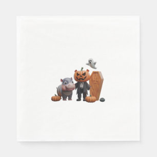 Moo Dengs Halloween-Party von Pumpkins and Fun! Ta Serviette
