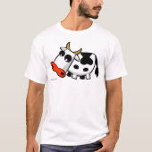 MOO die Schwarzweiss-Kuh T-Shirt (Vorderseite)