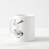 Moo-don Funny Udon Pun Kaffeetasse (Vorderseite Links)