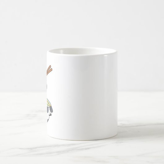 Moo-don Funny Udon Pun Kaffeetasse (Mittel)