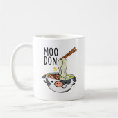 Moo-don Funny Udon Pun Kaffeetasse (Links)
