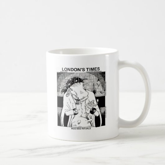 Moo Doo Rituale New Orleans Kuh Lustige Geschenke Kaffeetasse (Rechts)