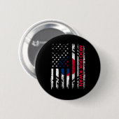 Moo Duk Kwan Karate Martial Arts Training Koreanis Button (Vorne & Hinten)