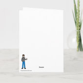 Moo-ey Christmas Feiertagskarte (Rückseite)