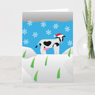 Moo-ey Christmas Feiertagskarte