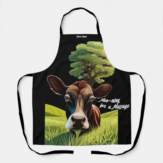 Moo for a Massage Schürze (Vorderseite)