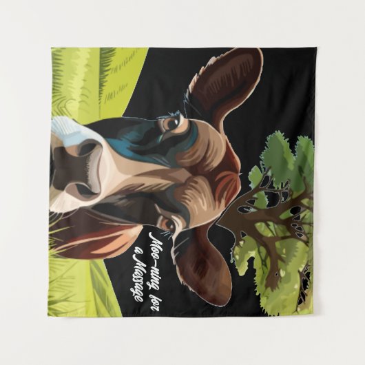 Moo for a Massage Wandteppich (Vorderseite (Horizontal))