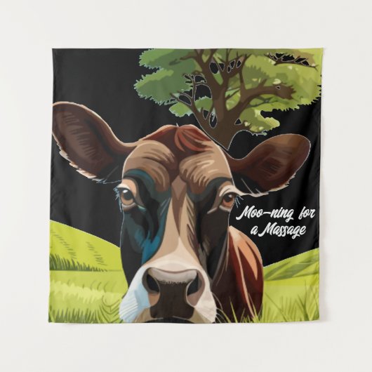 Moo for a Massage Wandteppich (Vorderseite)