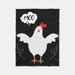 Moo Fun Cowchicken - Spaß für Männer und Frauen Fleecedecke