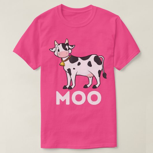 Moo - Funny Cow Lover Famer Cattle Ranch Dairy Far T-Shirt (Design vorne)