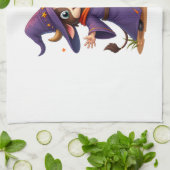 Moo-Gician the Cow Sorcerer Geschirrtuch (Gefaltet)