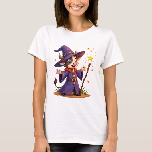 Moo-Gician the Cow Sorcerer T-Shirt (Vorderseite)
