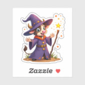 Moo-Gician the Cow Zauberer Aufkleber (Blatt)