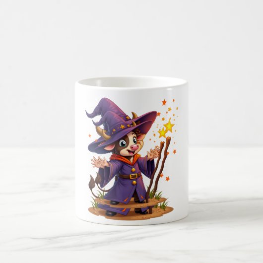 Moo-Gician the Cow Zauberer Kaffeetasse (Mittel)
