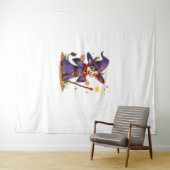 Moo-Gician the Cow Zauberer Wandteppich (Beispiel (Horizontal))