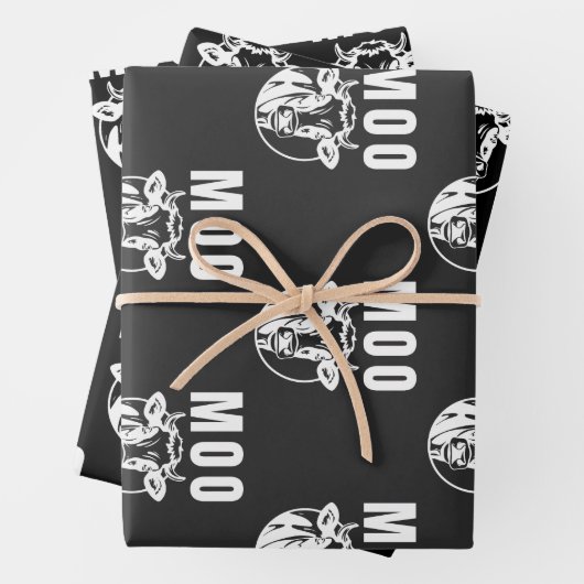 Moo I bin eine Kuhfabrik Geschenkpapier Set (Beispiel)