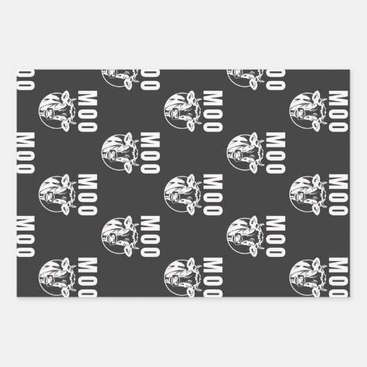 Moo I bin eine Kuhfabrik Geschenkpapier Set (Vorderseite)