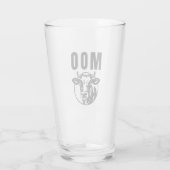 Moo I bin eine Kuhfabrik Glas (Rückseite)