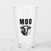 Moo I bin eine Kuhfabrik Glas (Vorderseite)