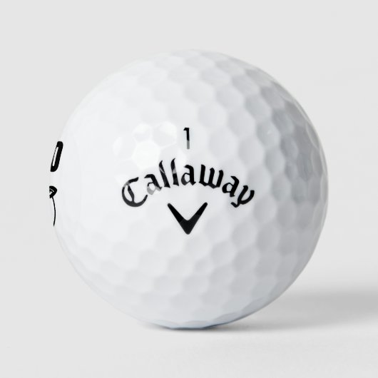 Moo I bin eine Kuhfabrik Golfball (Logo)