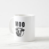 Moo I bin eine Kuhfabrik Kaffeetasse (Vorderseite Links)