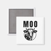 Moo I bin eine Kuhfabrik Magnet (Vorderseite/Rückseite)
