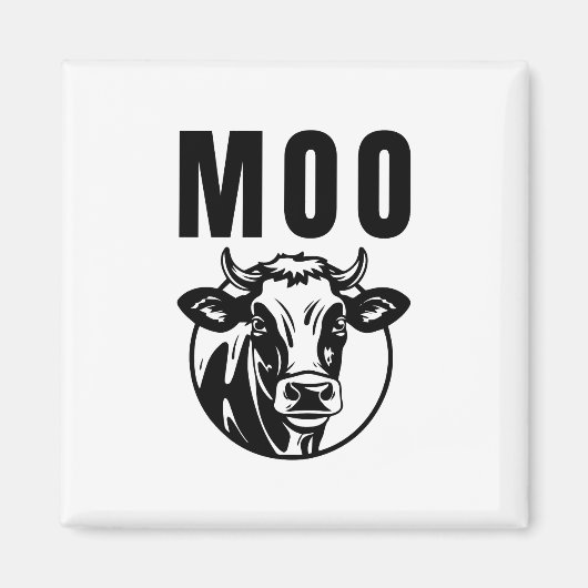 Moo I bin eine Kuhfabrik Magnet (Vorne)