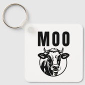 Moo I bin eine Kuhfabrik Schlüsselanhänger (Vorderseite)