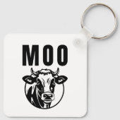 Moo I bin eine Kuhfabrik Schlüsselanhänger (Rückseite)