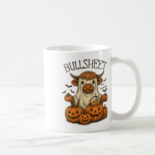 Moo... I Gemein Boo Bullsheet Cow Ghost Halloween Kaffeetasse