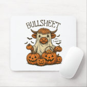Moo... I Gemein Boo Bullsheet Cow Ghost Halloween Mousepad (Mit Mouse)