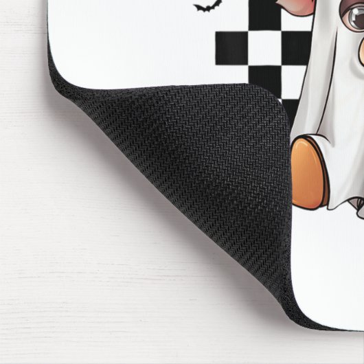 Moo I Gemein Boo Ghost Cow Funny Halloween Kostüm  Mousepad (Ecke)