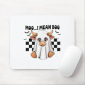 Moo I Gemein Boo Ghost Cow Funny Halloween Kostüm  Mousepad (Mit Mouse)