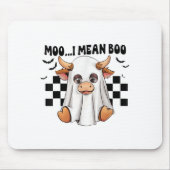Moo I Gemein Boo Ghost Cow Funny Halloween Kostüm Mousepad (Vorne)