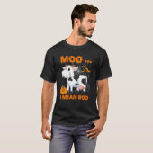 Moo I Gemein Boo Ghost Cow Pumpkin Kostüm für Hall T-Shirt (Vorne ganz)