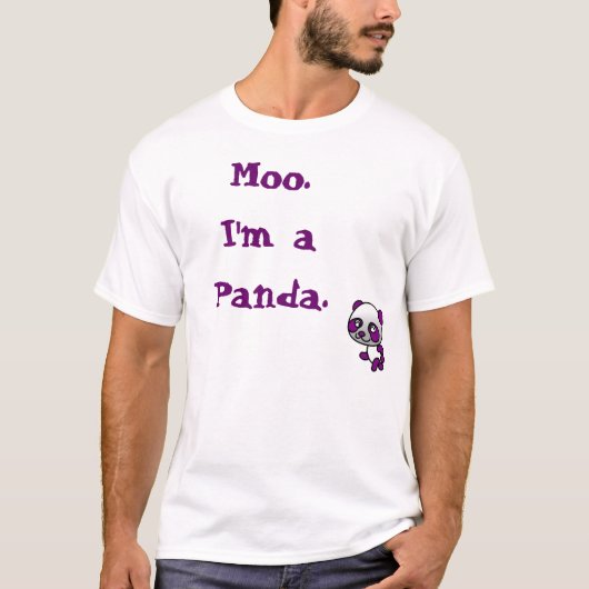"Moo.I morgens ein Panda-" T - Shirt (Vorderseite)